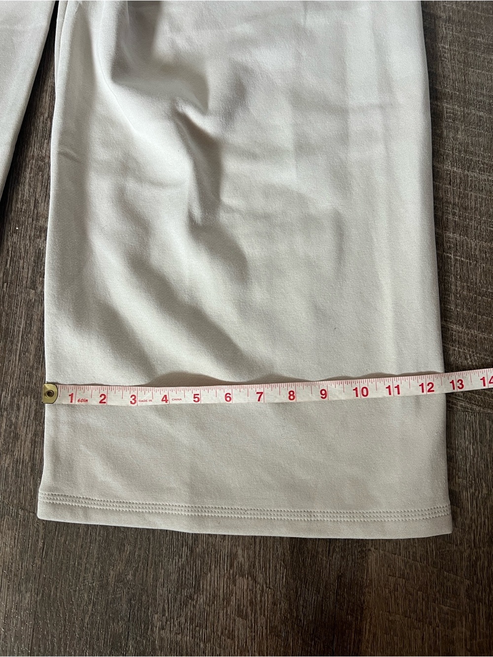 NWT Adidas Cream Drawstring Wide Leg Sweat Pants - Picture 7 of 9